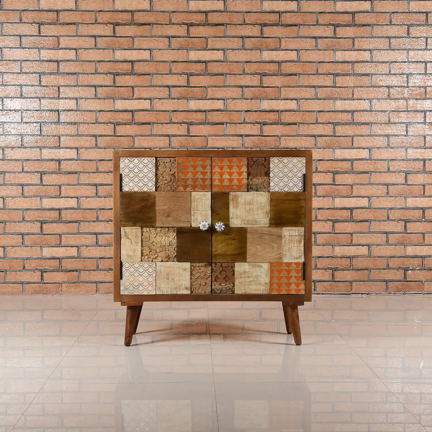 Mango Wood Side Board with 2 Doors (KD) - popular handicrafts